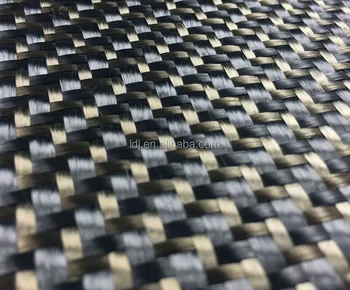 12k 640g Colourful Twill carbon Basalt Hybrid fabric Carbon Aramid Fabric for composites