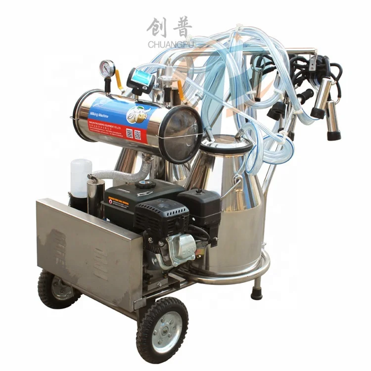 HL-JN08 бензиновый двигатель доильный аппарат для коровы с 250l вакуумный