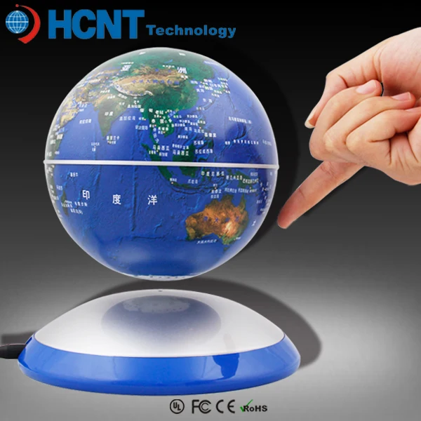 Suspended Floating Display Magnetic Levitating Rotating Globe