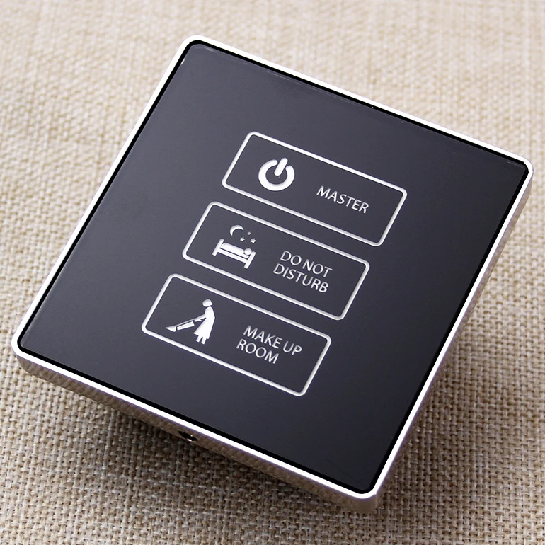 Glass Touch Led Hotel Room Control Panel Master Control Switch