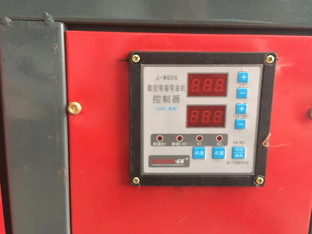 GF20 Cnc Automatic Rebar Stirrup Bender Machine With  Foot  Switch  Round bar Bending Machine