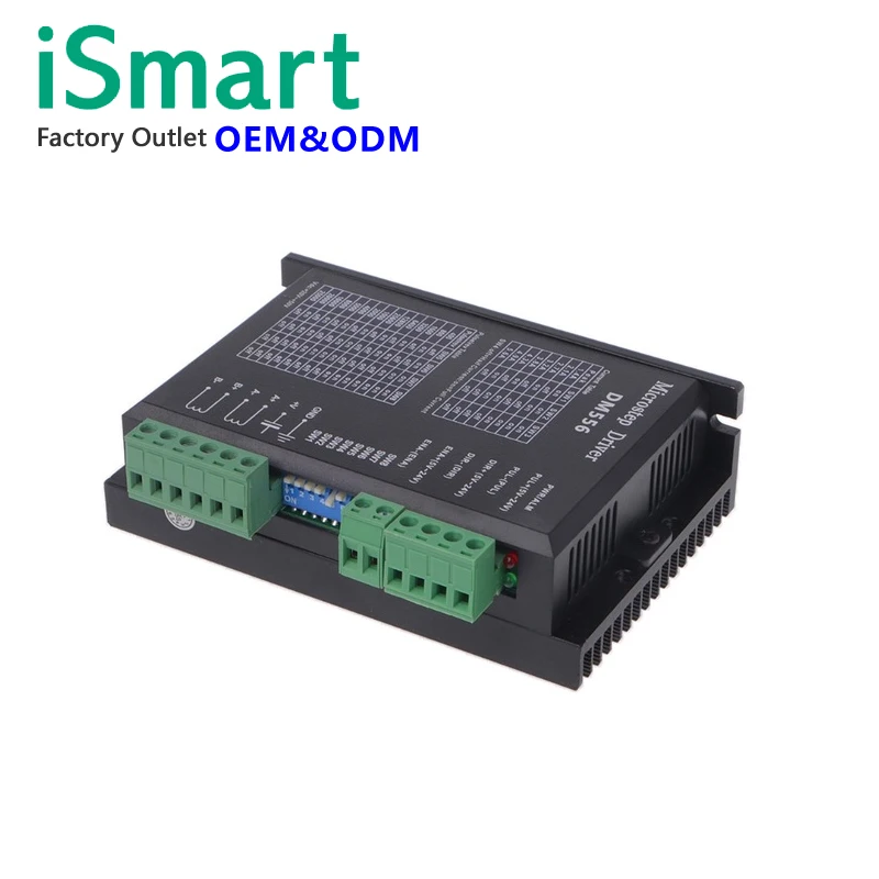 23 24 and 34 Stepper Motor by Smartrayc 2-Phase Stepper Motor Driver DM556S 1.4-5.6A 18-50VDC 1/128 Micro-step Resolutions for CNC Nema 17 
