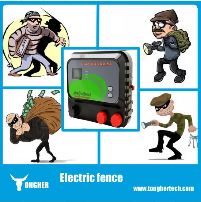 Wireless Remote Electric Fence Controller for Home Security and Alarm