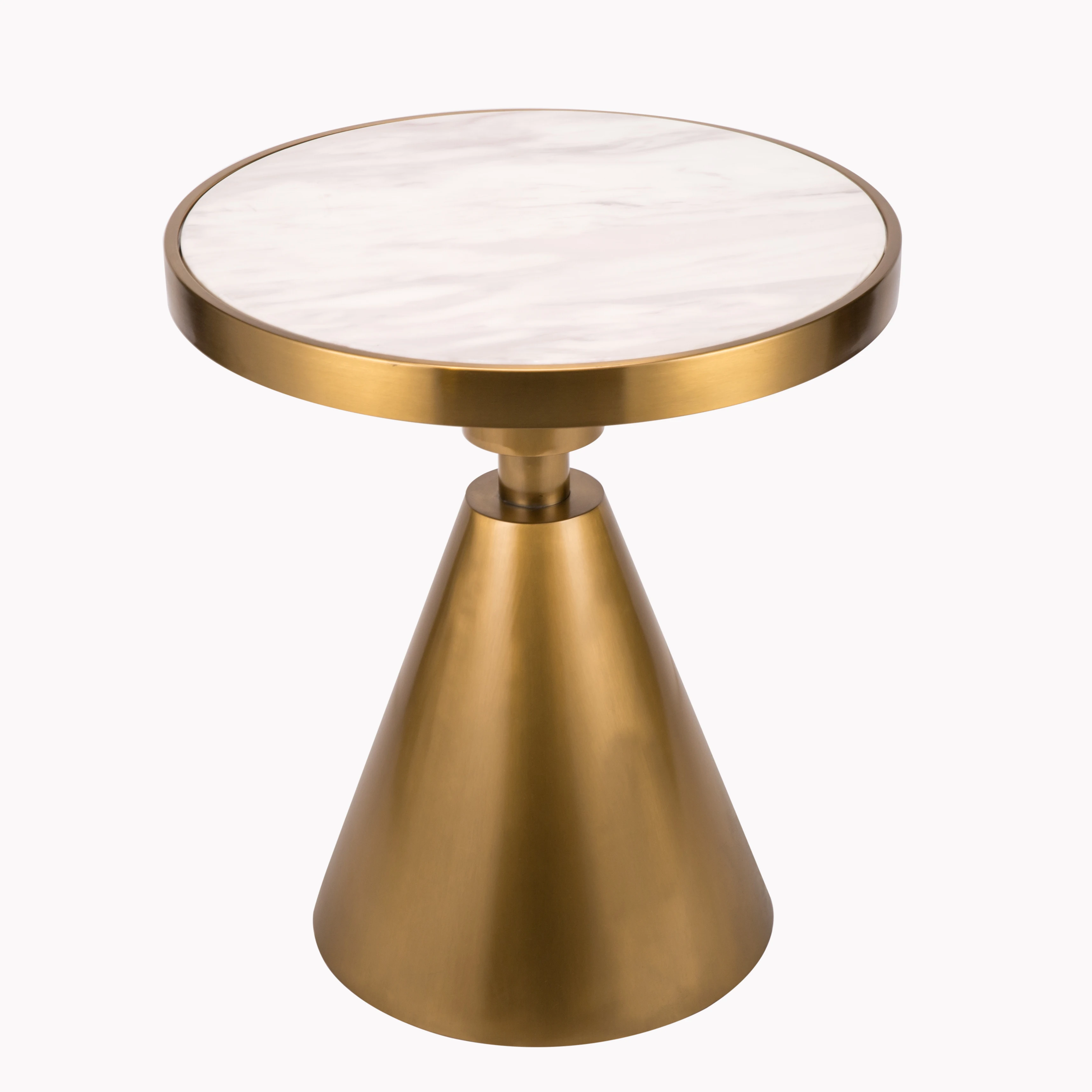 Modern Gold White Marble End Table Hotel Round New Design Side Table Corner Table For Living Room Buy New Design Side Table