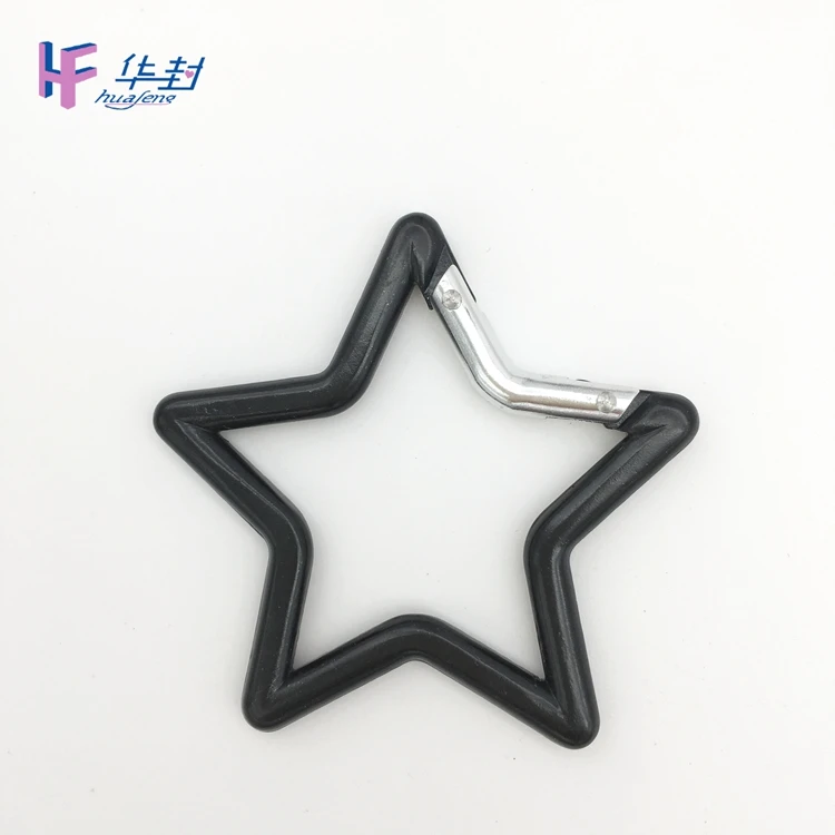 high quality black star carabiner hook