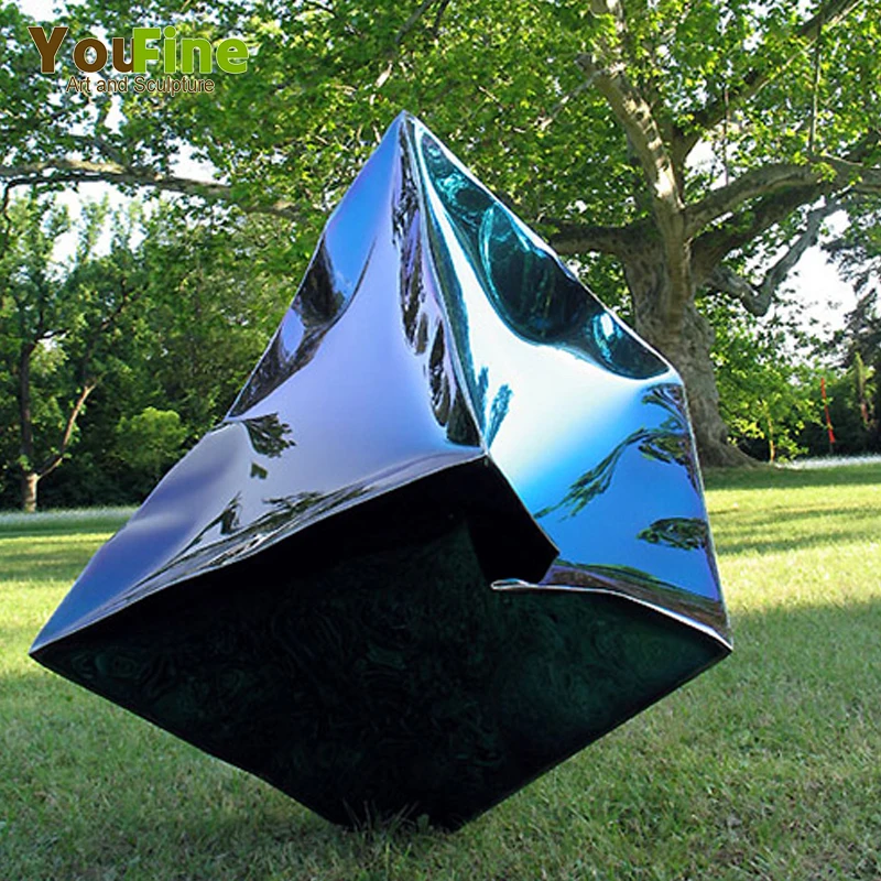 polished stainless steel sculpture