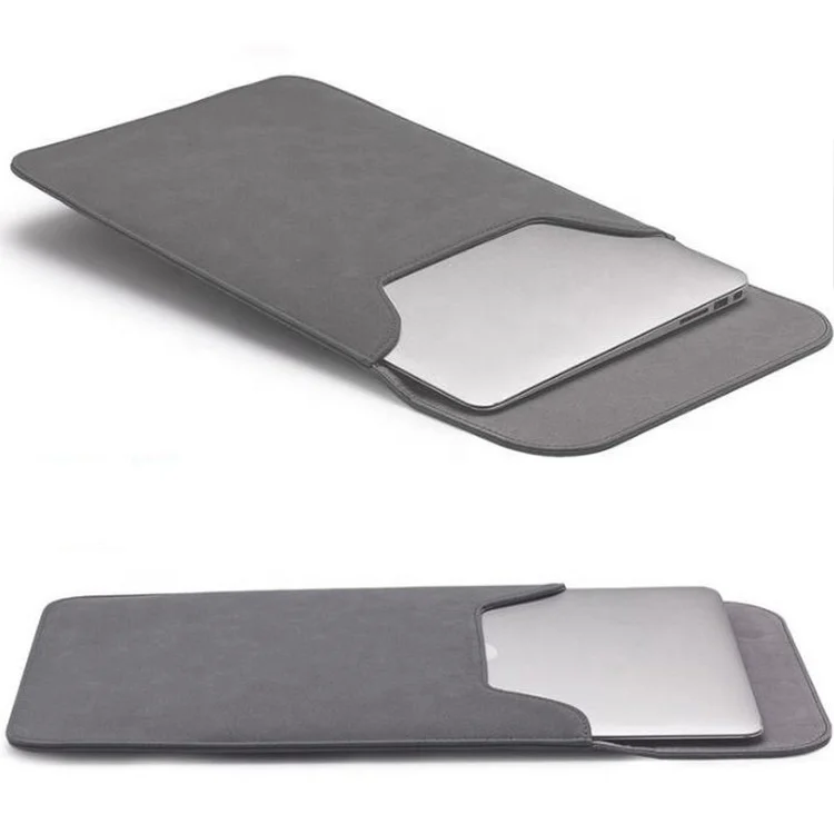 Custom logo laptop bag slim waterproof nubuck material laptop case sleeve  for MACbook