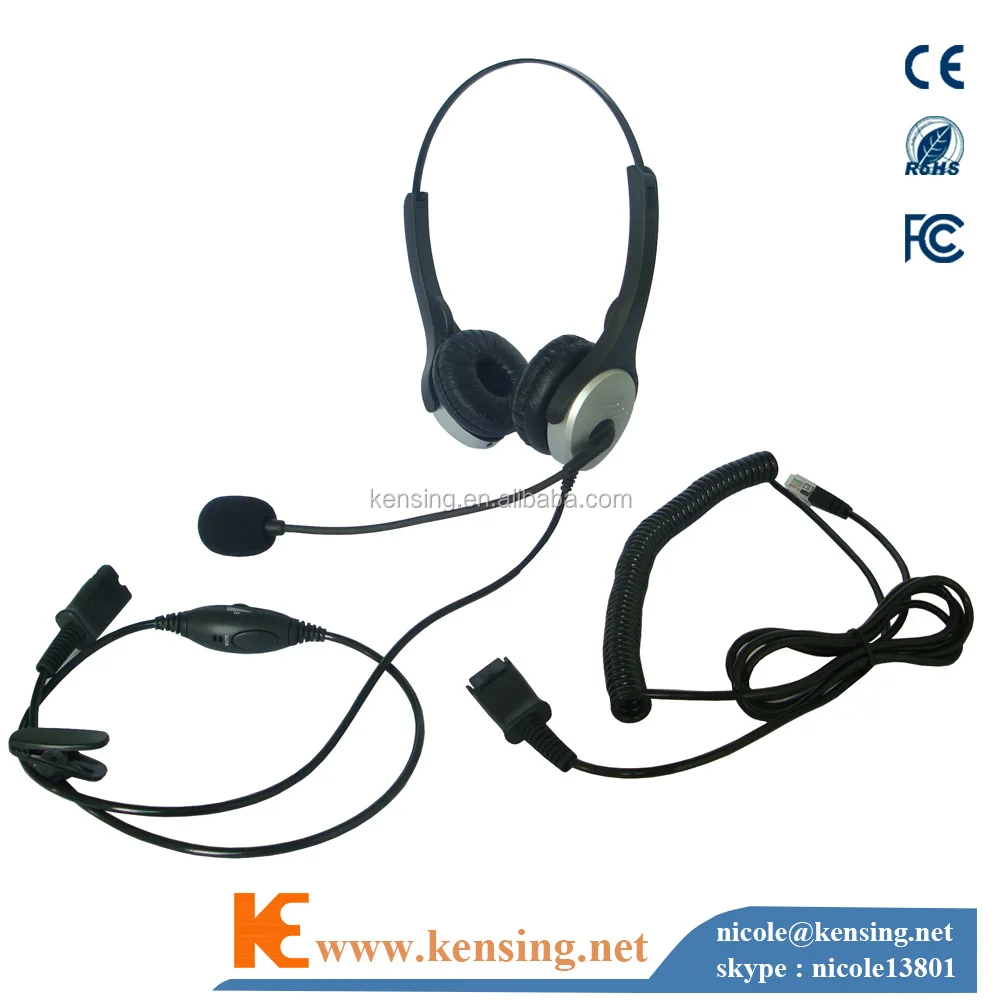 Телефонная гарнитура с разъемом RJ 11 RJ9 QD или USB