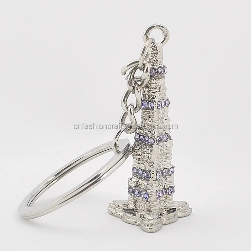 3D Burj Khalifa Keychain Dubai Souvenir Metak Keyring