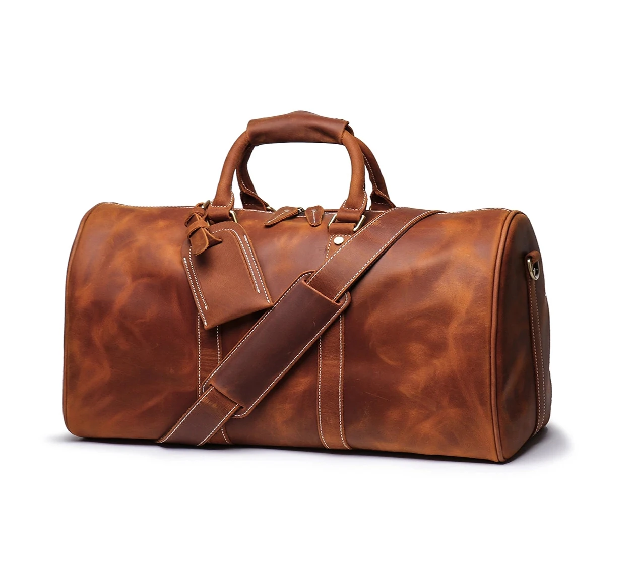 Luxury Leather Duffle Bag | tyello.com