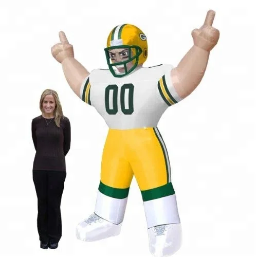 Source Customized Football Player Lawn Figure Nfl Inflatable Bubba Player  on m.