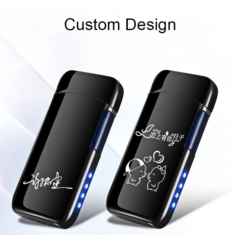 New Model Windproof Digital Lighter Electric Plasma Arc Lighter Usb Rechargeable Encendedor Lighter
