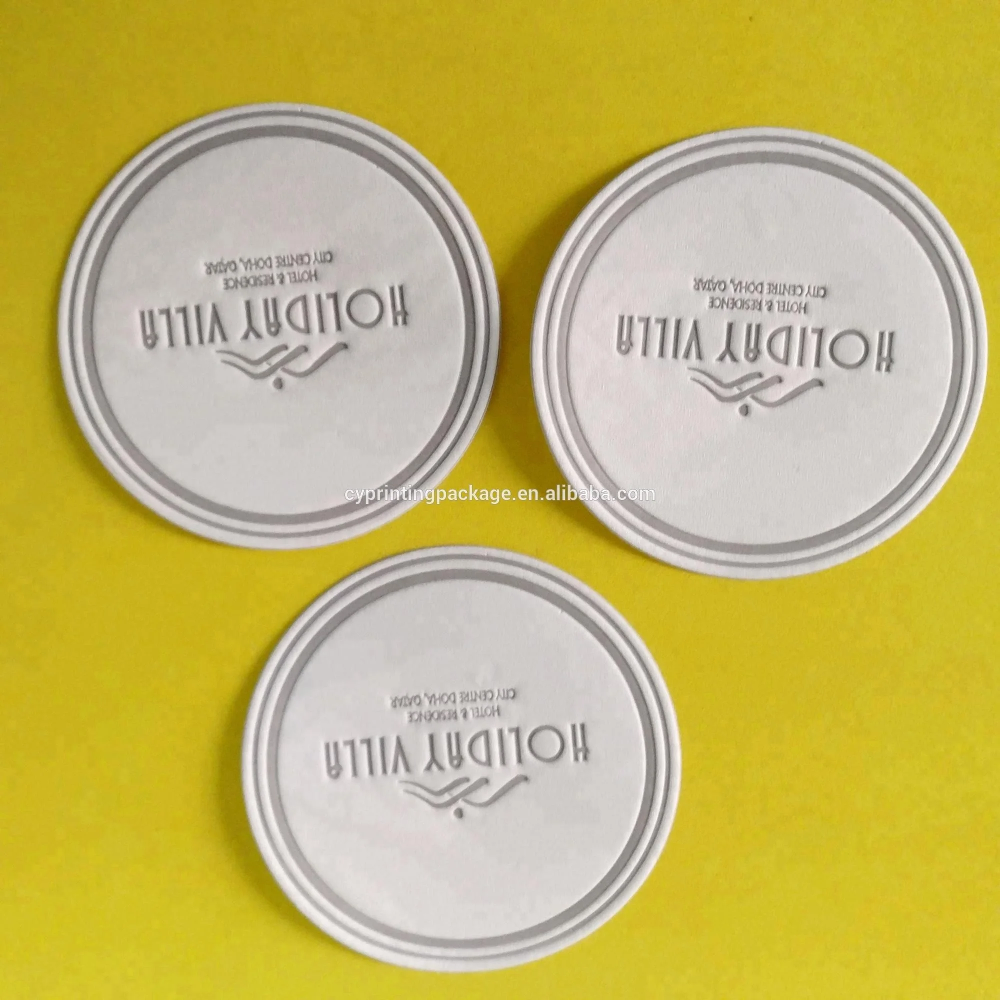 High Quality Hotel Uses Popular Absorbent  Tissue Paper coaster  Disposable coaster