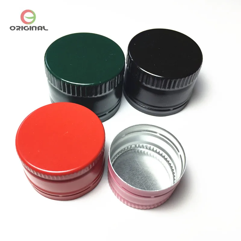 18mm 24mm 28mm 30mm Thread Aluminum Pilfer Proof Lid Metal Ropp Cap ...