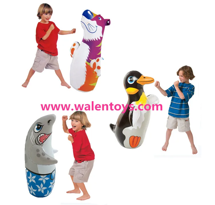 Intex 3D Bop Bag Inflatable Blow Up Punching Bags Toys (Dolphin)