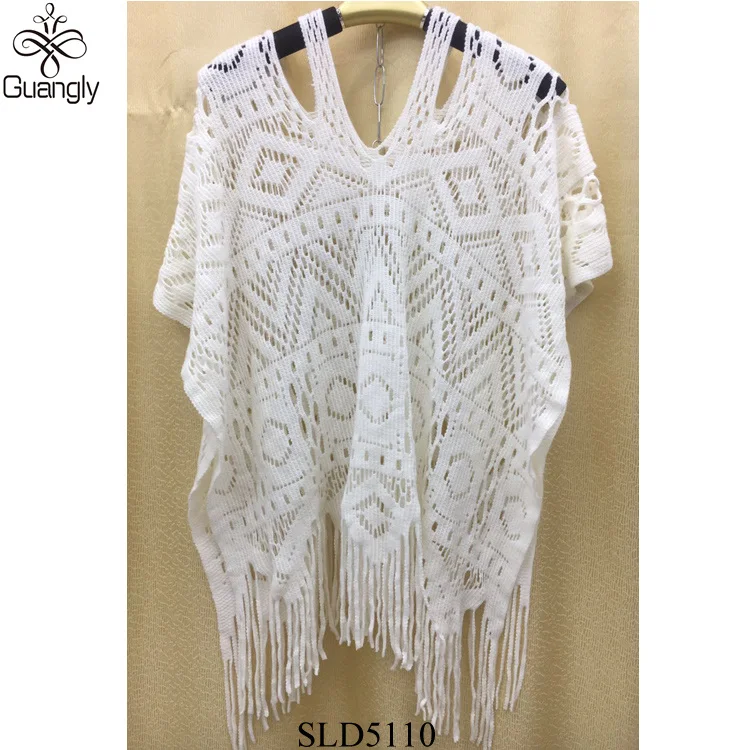 2018 Populaire Mode Witte Gehaakte Zomer Poncho - Buy Zomer Poncho Top,Breien Patroon Poncho,Breien Patroon Product on Alibaba.com