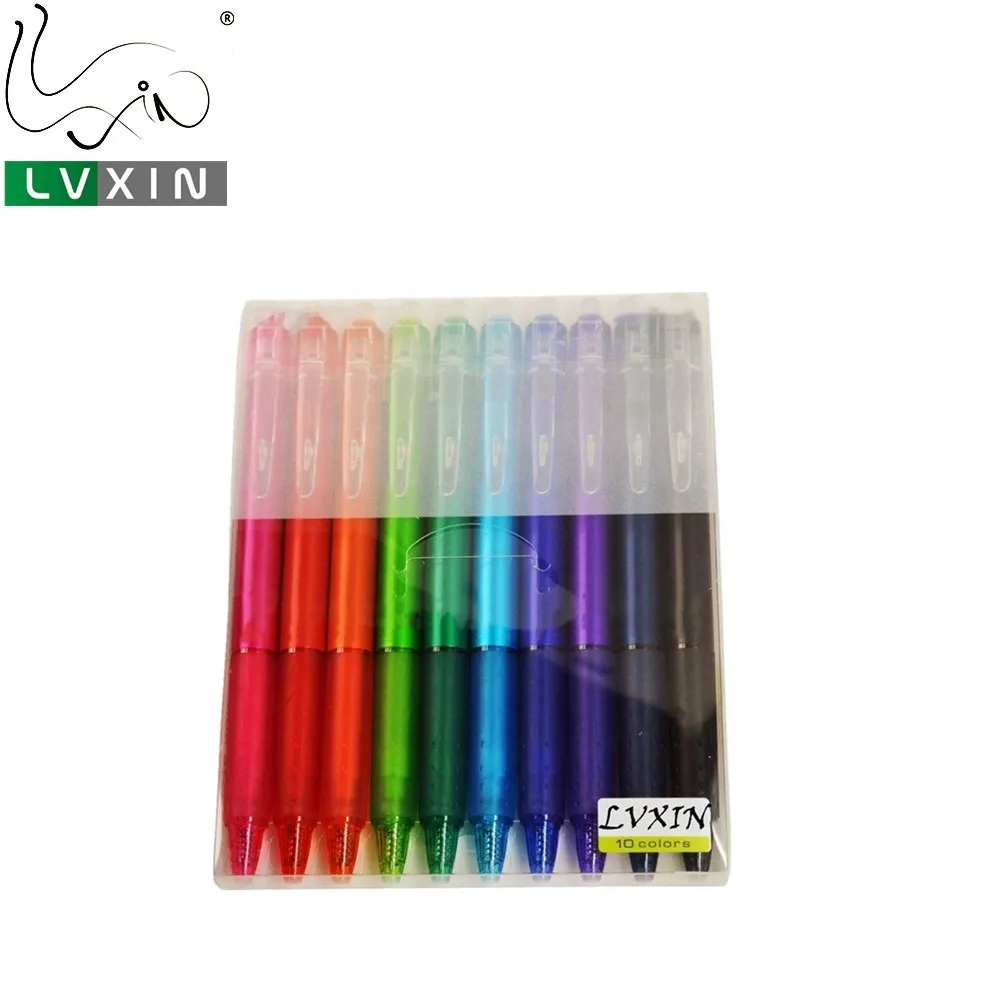 0,7 мм тонкая черная чернильная ручка со стираемыми гелевыми чернилами