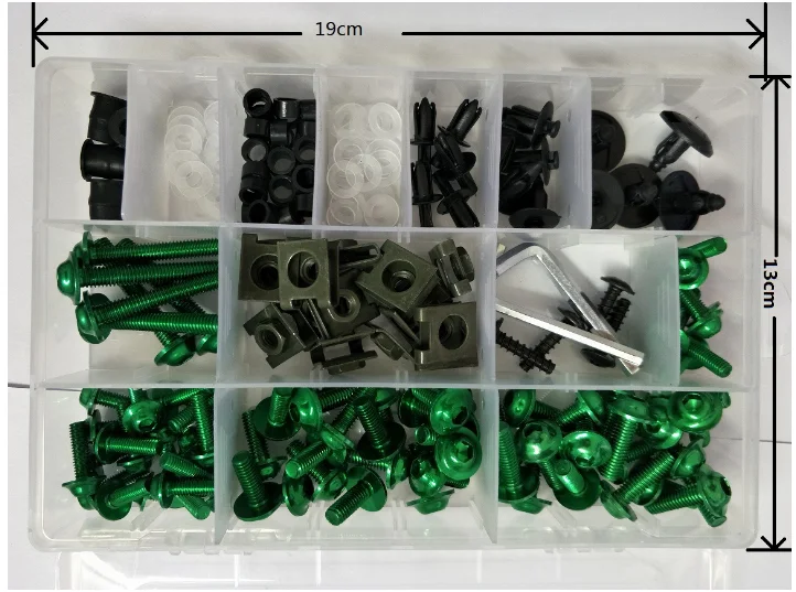 Универсальный алюминиевый CNC обтекатель лобового стекла мотоцикла модифицированные болты наборы гаек крепежные зажимы винты для CBR GSXR YZF YBR