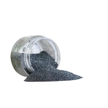 Non-toxic solvent resistant black glitter powder for crafts chunky glitter mix 50