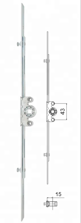 
 400 мм-2000 мм НПВХ раздвижное окно esapag стержень/коробка передач стержень/шпинполет  