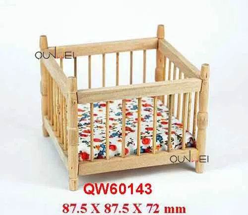 Dollhouse Miniatures 1 12 Baby Crib Cradle W Mattress Buy Dollhouse Wooden Cradle Crib White 1 12 Handmade Accessories Victorian Wood Bed Wooden Dollhouse Miniature Baby Crib 1 12 Scale Doll Cradles Twins Cradle Sylvanian Families Baby