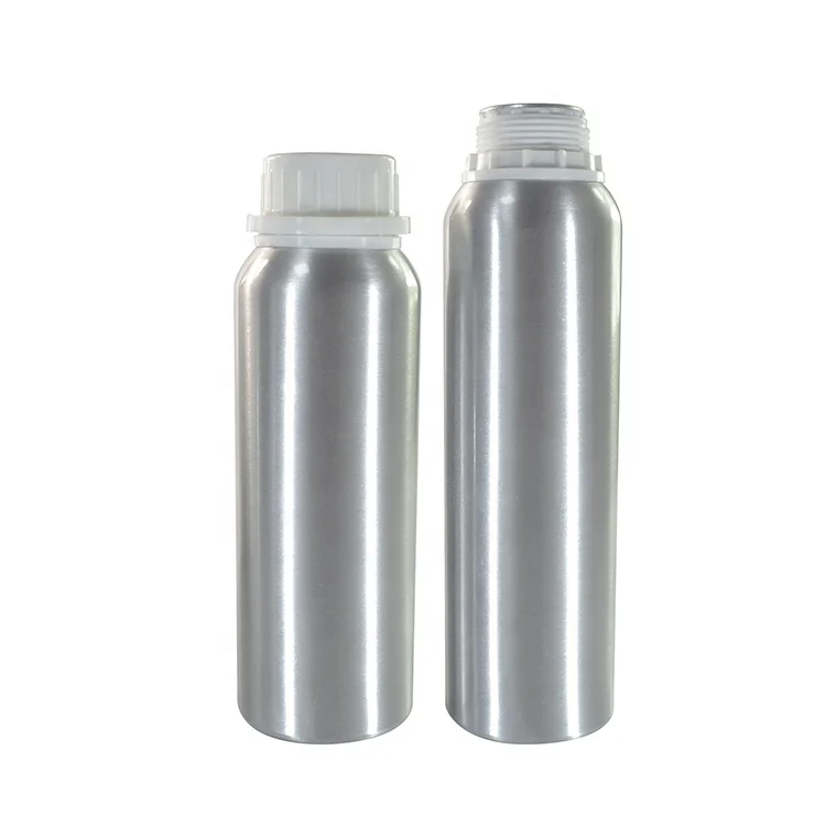 Empty 50ml 100ml 150ml 250ml aluminum essential oil bottle with tamper evident cap