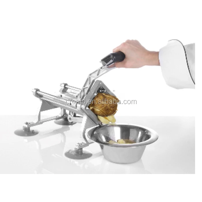 Rubber Feet Commerical Manual Potato French Fry Fruit Vegetable Cutter Slicer - Image 2