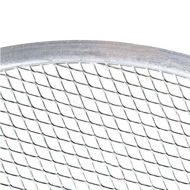 Aluminium Round Pizza Screen Expanded Wire Mesh Pizza Plate Hut Crisp Pan 6-20 Inch