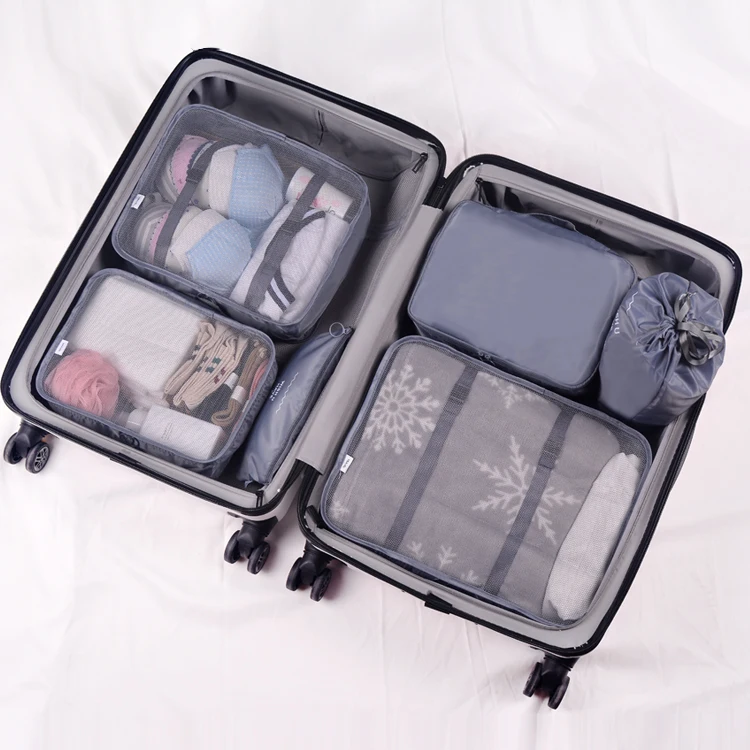 Дорожный органайзер, Набор сумок, складные упаковочные Кубы, 6 шт., Набор органайзеров для путешествий и багажа