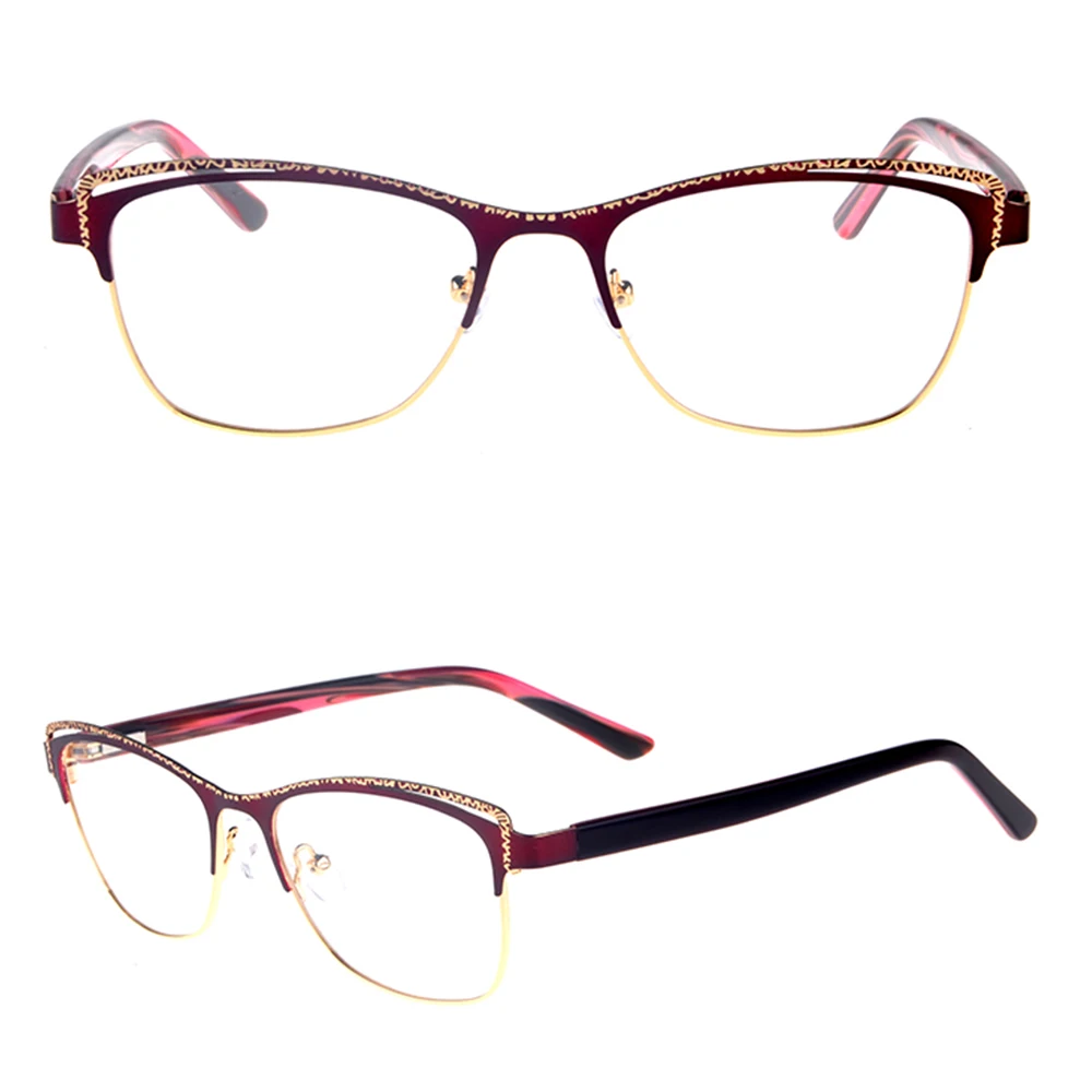 时尚制造醋酸纤维眼镜眼镜架与装饰图案