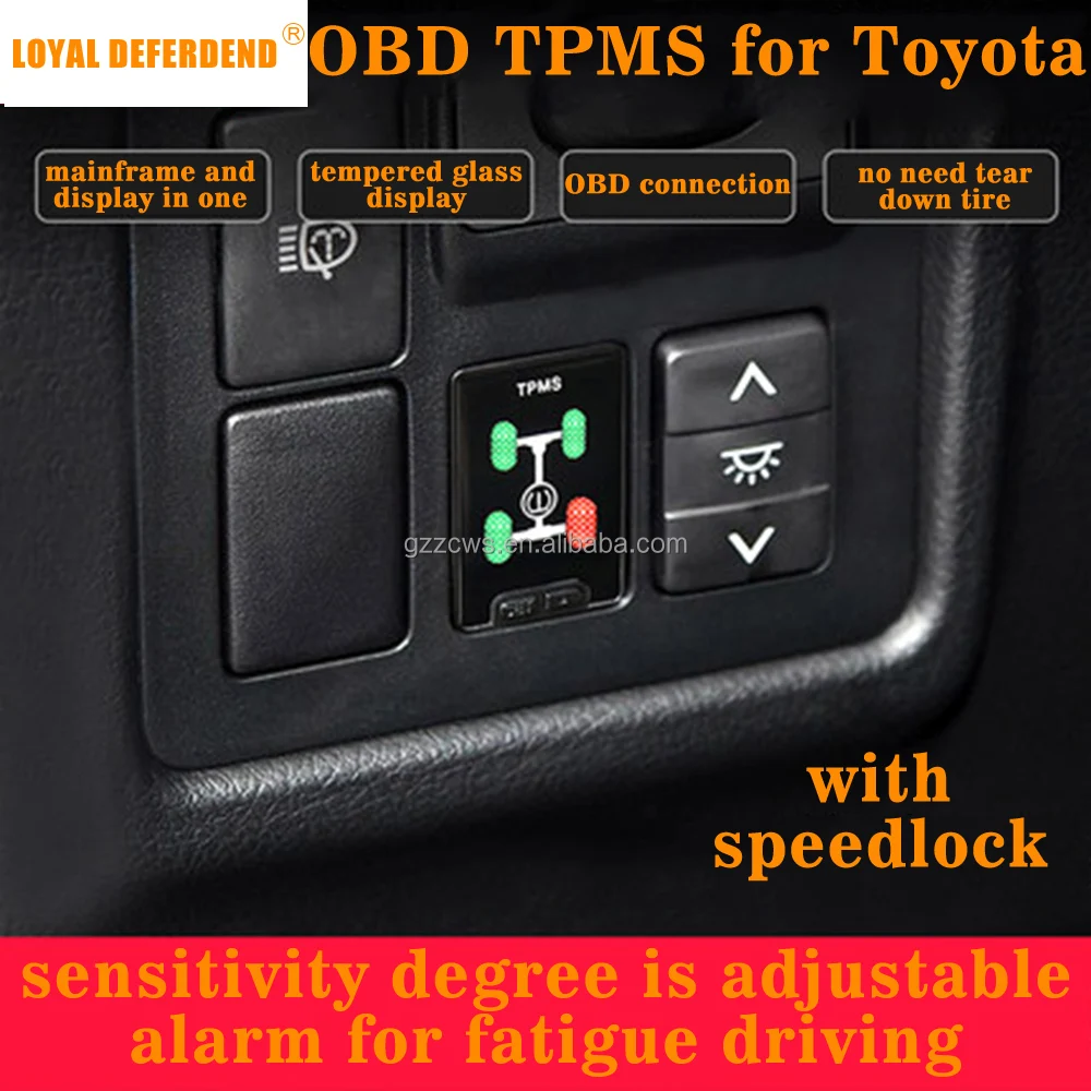 
Система мониторинга давления в шинах Loyal Defender OBD TPMS, умная в режиме реального времени для Toyota New Vios/New Yaris L/New Yaris 
