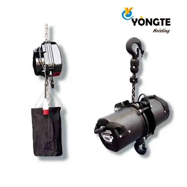 Цепная электрическая ступенчатая таль с черной нагрузкой 2T с цепью G80