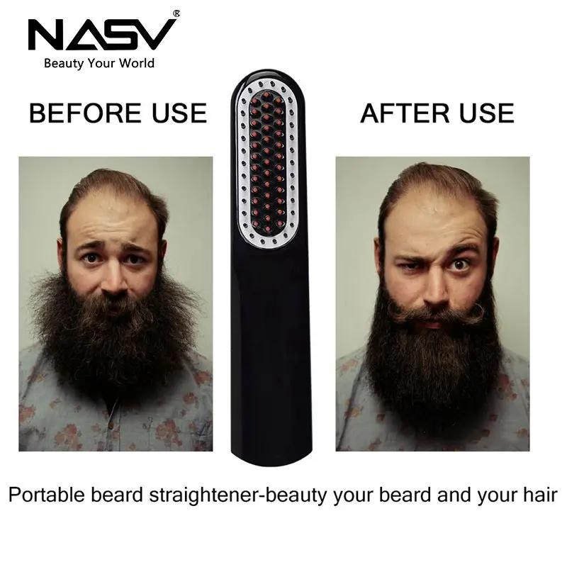 Nasv hotsell beard straightener