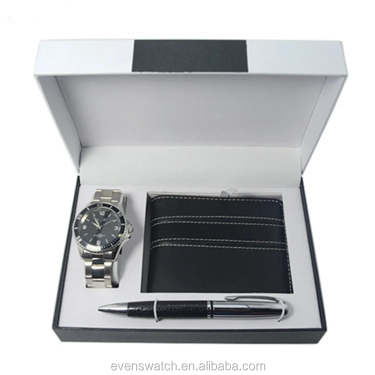 Reloj Con Bolígrafo Y Cartera Para Hombre,Set De Regalo,Último Modelo - Buy  Latest Watch Model,Men Gift Set Watch,Pen And Wallet For Business Man Gift  Product on Alibaba.com