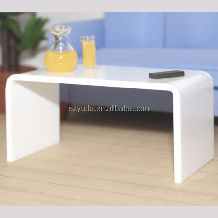 White Acrylic Coffee Table Plastic Long Narrow Design Table With Minimalist Style Furniture Set Buy White Acrylic Coffee Table Plastic Long Narrow Design Table Minimalist Style Furniture Acrylic Table Set Product On Alibaba Com