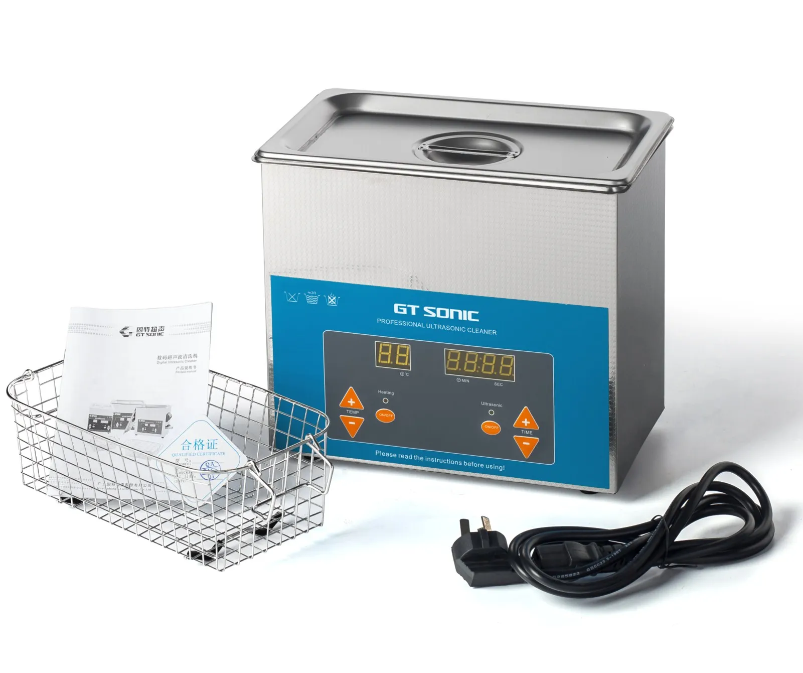 GT SONIC VGT-1730QTD 3L Ultrasonic Cleaner for Optical Parts