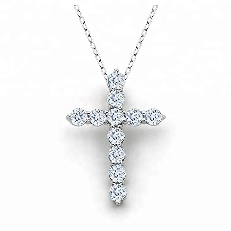 New Latin Cross Charm Necklace With 