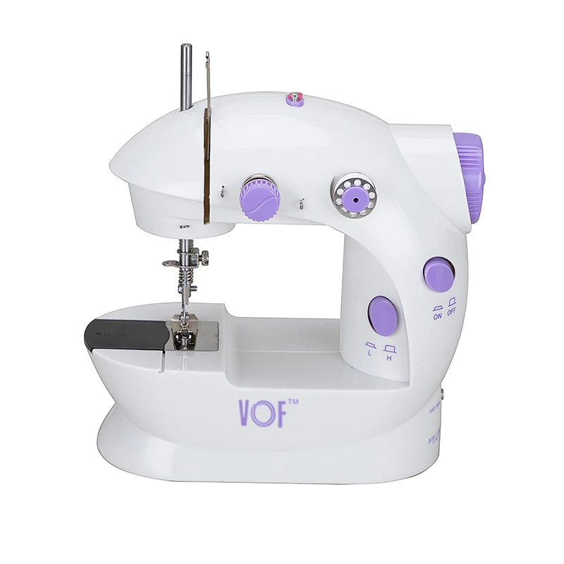 FHSM-202 Table Top Mini Sewing Machine Easy Sew Walking Foot with Pedal Flat-Bed Configuration for Lock Stitch for Clothing