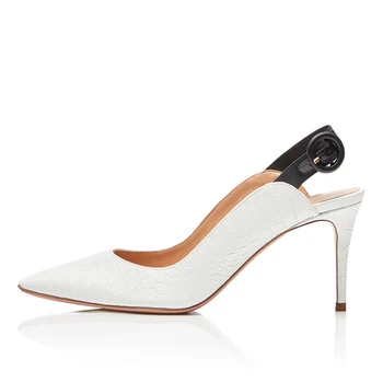 crocodile slingbacks