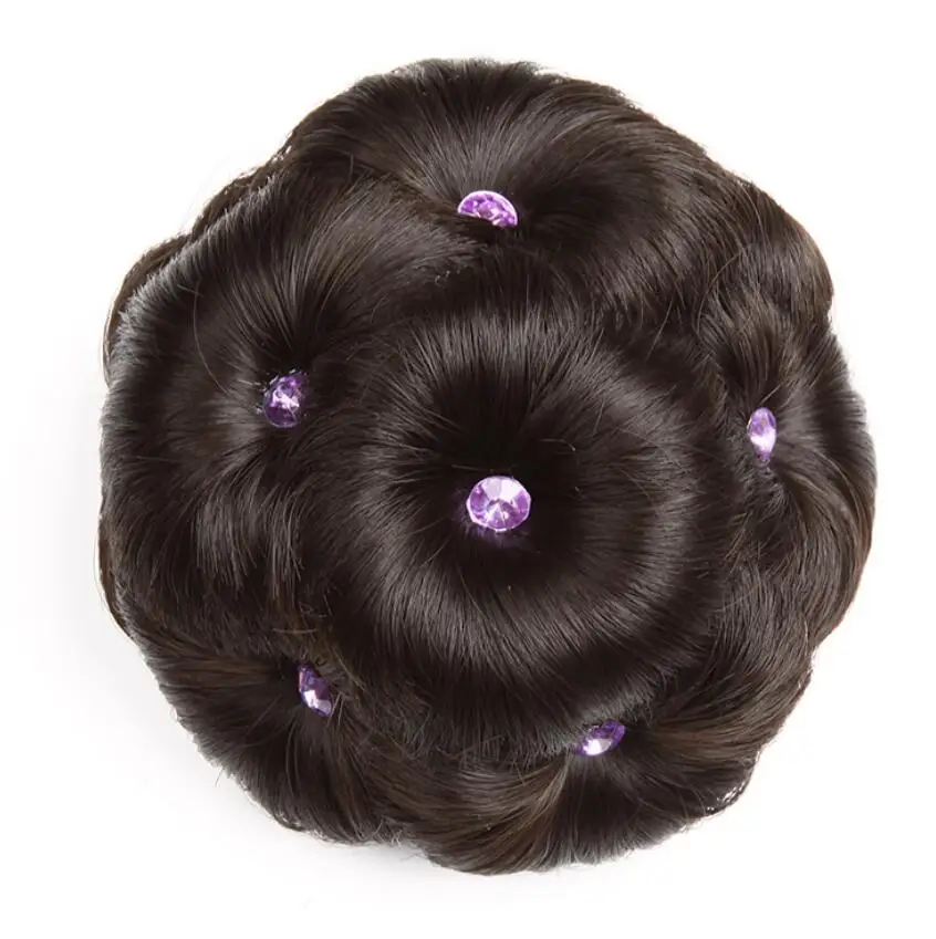 Свадебный Плетеный пучок волос парик в для коротких искусственный девять цветов пучка