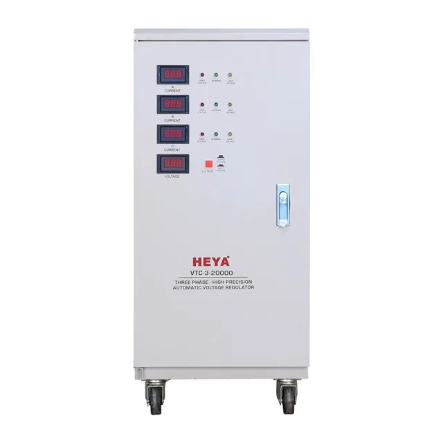 Industrial 3Phase 220V/380V 6KVA 9KVA 15KVA 20KVA 30KVA 45KVA LED Display Voltage Stabilizer / Manostat