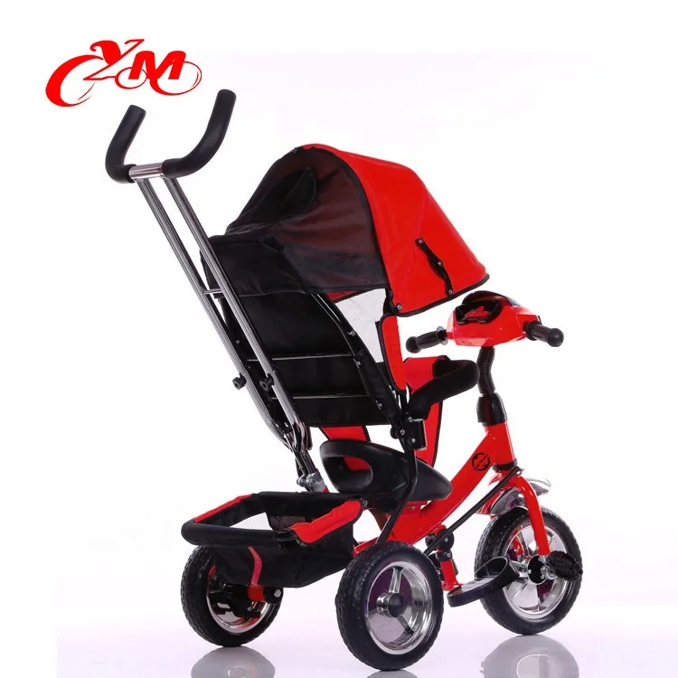 Germany and Poland Market Models Kids Tricycle with Wagon / Multifunctional Baby Tricycle 4-in-1 / Baby Tricycle with Big Wheel