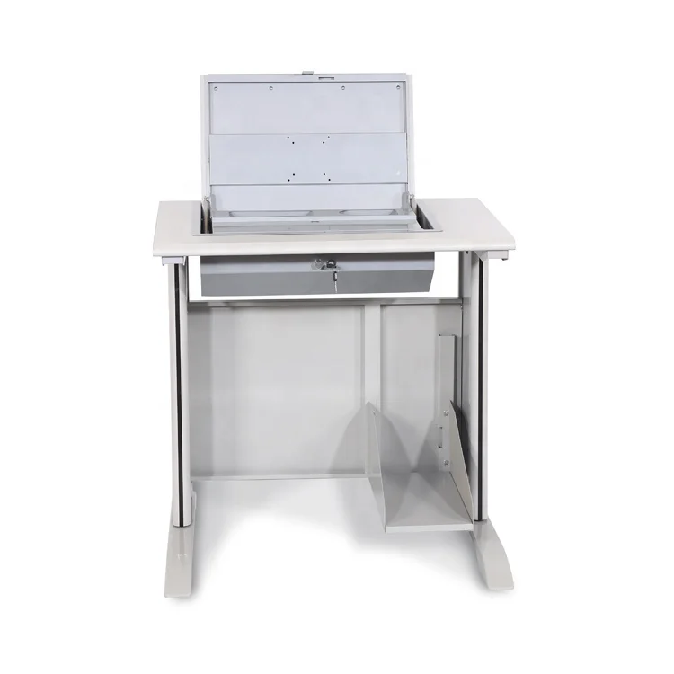 Flip up Hidden Monitor Screen Case Student Computer Desk With 20 Inch 22 Inch 24 Inch