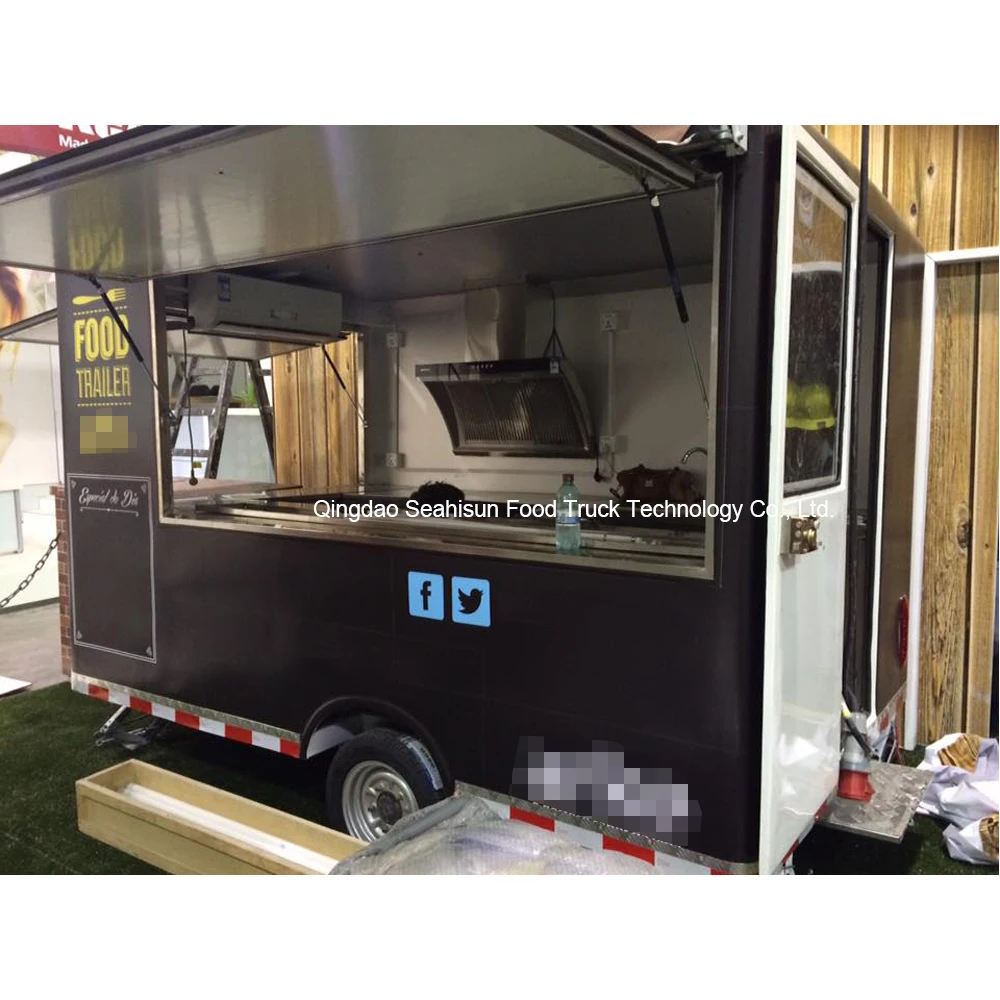 Трейлер для еды Мобильная тележка для еды буксируемый трейлер для еды на продажу