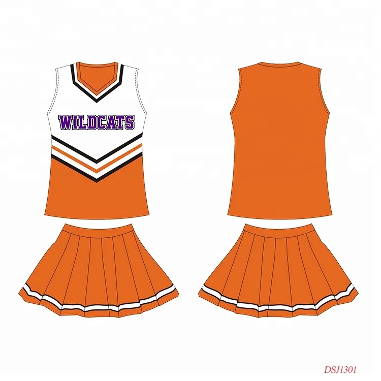 OEM Custom Sublimation Cheerleading Uniforms Performance Wear Design Cheerleading Dress Skirt