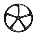 Magnesium Alloy road bike 700C wheel 5 spokes fixie Bicycle Mag TRI front rear wheel Mag