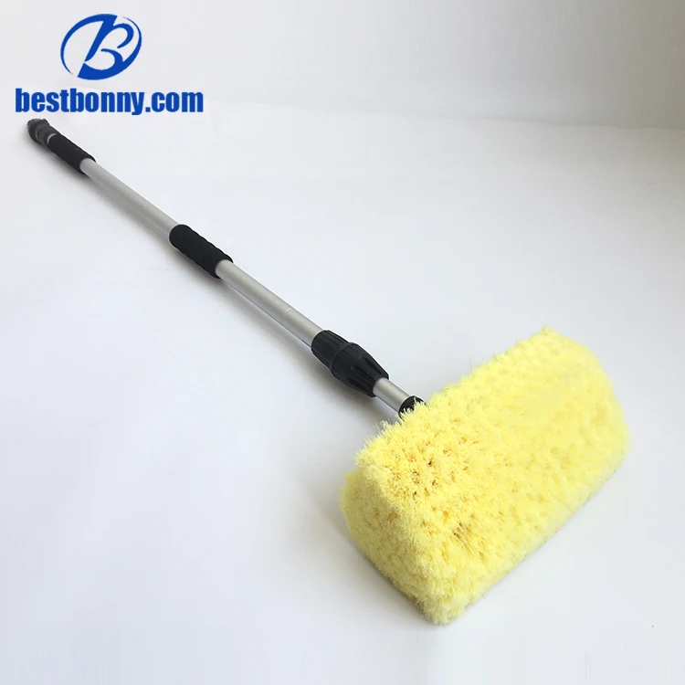 Микрофибра уход за автомобилем Чистка мыть пены щетка с телескопической ручкой