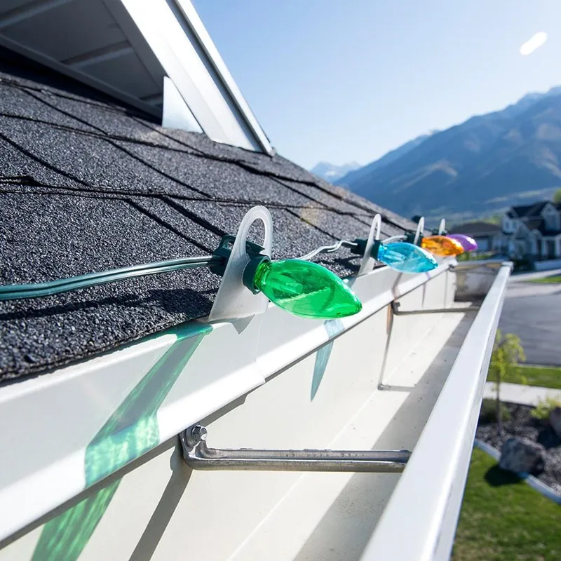 Pack Of 50 White Shingle Tabs For C7 & C9 Christmas Lights - Oem