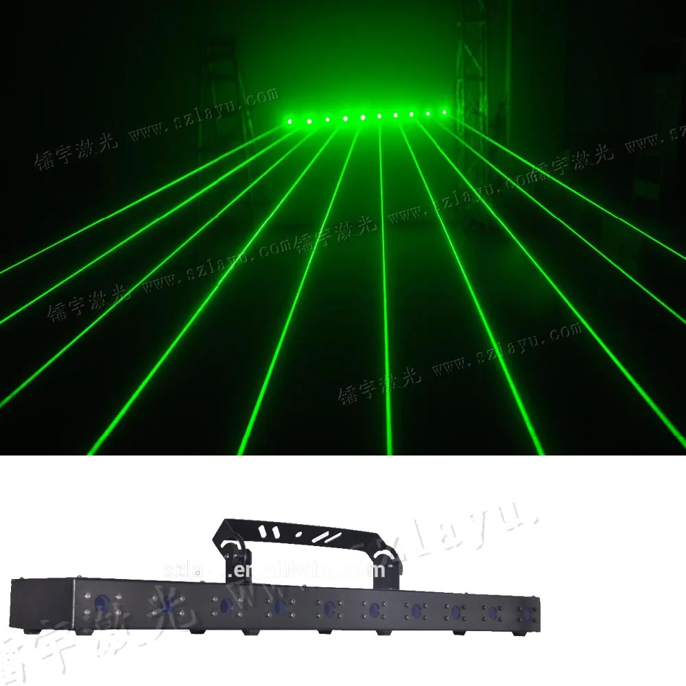 10 Heads 10 Eyes RGB or Single Color Red Blue Green Laser Light Dmx Laser Light bar with 10 Parallel Rays