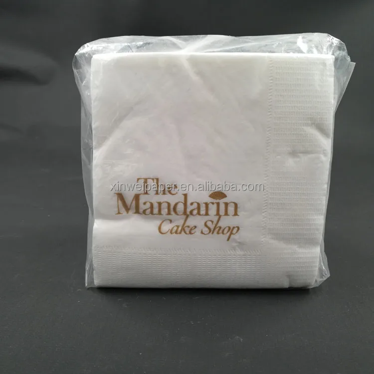 Одноцветная печатная салфетка, бумажный стол, посуда, Сервиз с логотипом